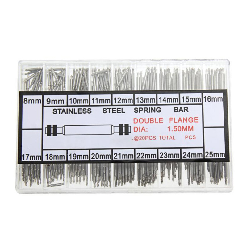 Spring Bar Tool Set - 1Box プロフェッショナル ステンレススチール製 腕時計バンド ストラップ スプリングバー