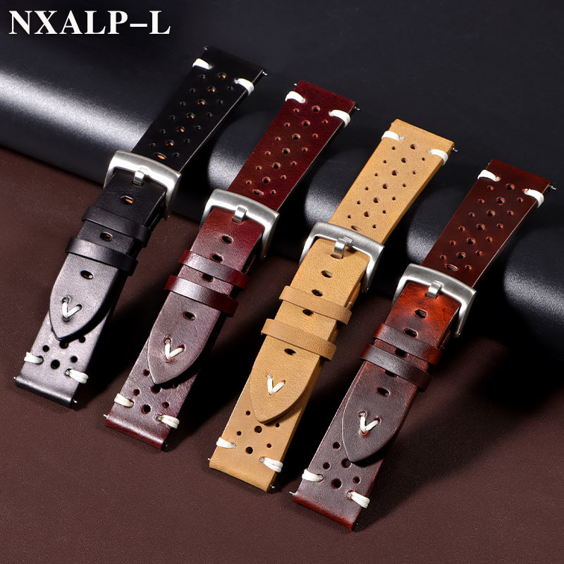 レザーウォッチストラップ,レトロスタイル,オイルワックス変色 - Nato Strap Nylon のレビューと価格