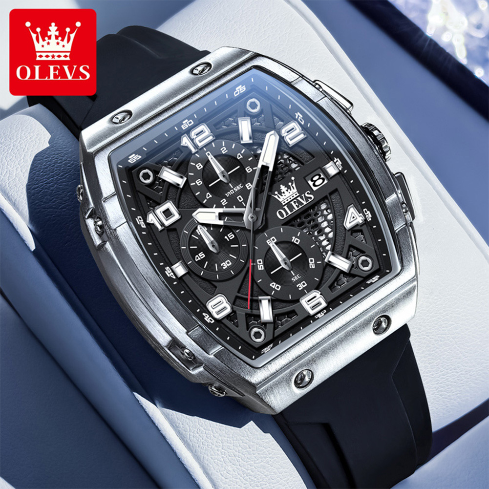 OLEVSメンズ腕時計2976高級ファッショントノー型クォー - Cartier Watch Tank のレビューと価格