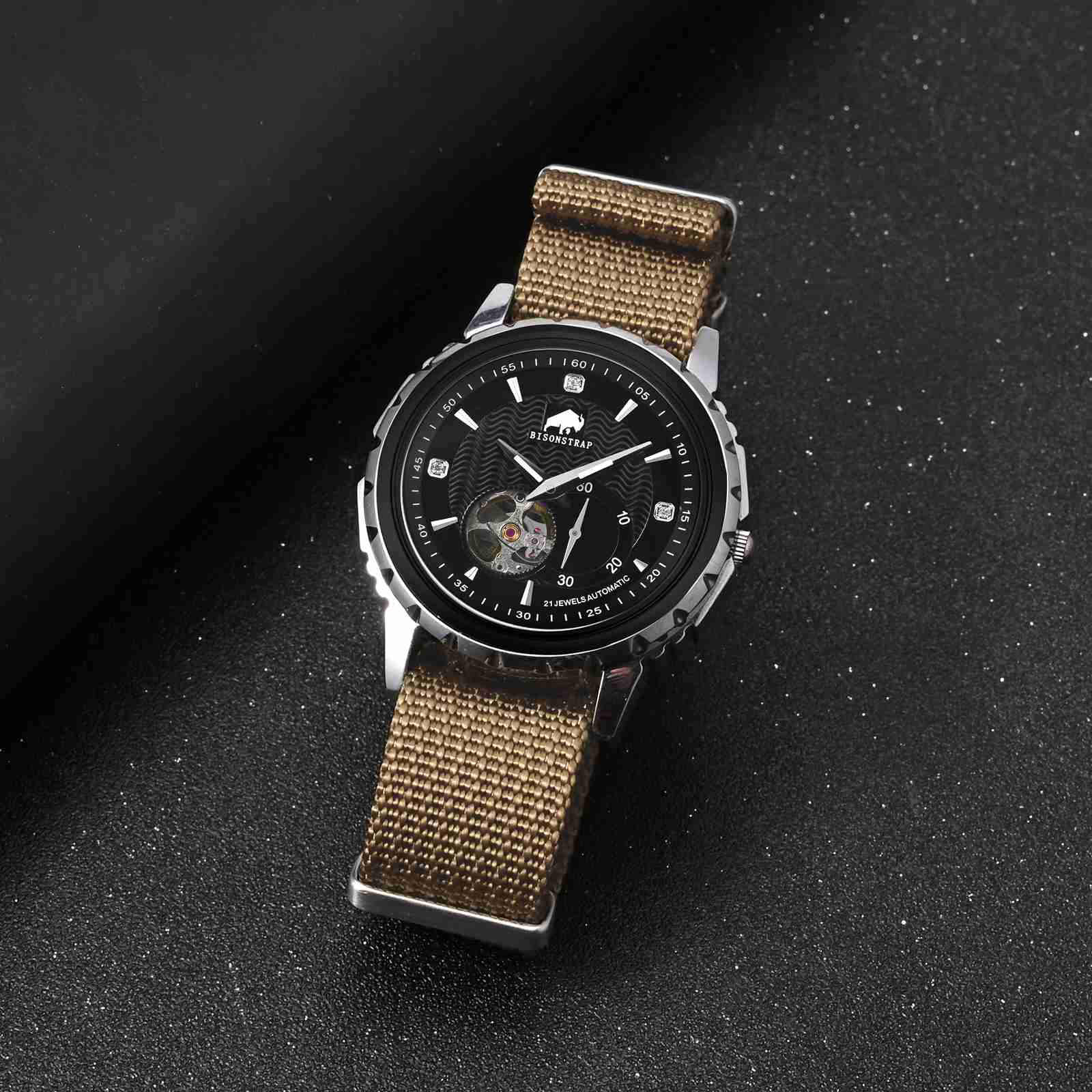 BISONSTRAP メンズ腕時計ストラップ 18mm 20 - Suede Strap Watch のレビューと価格