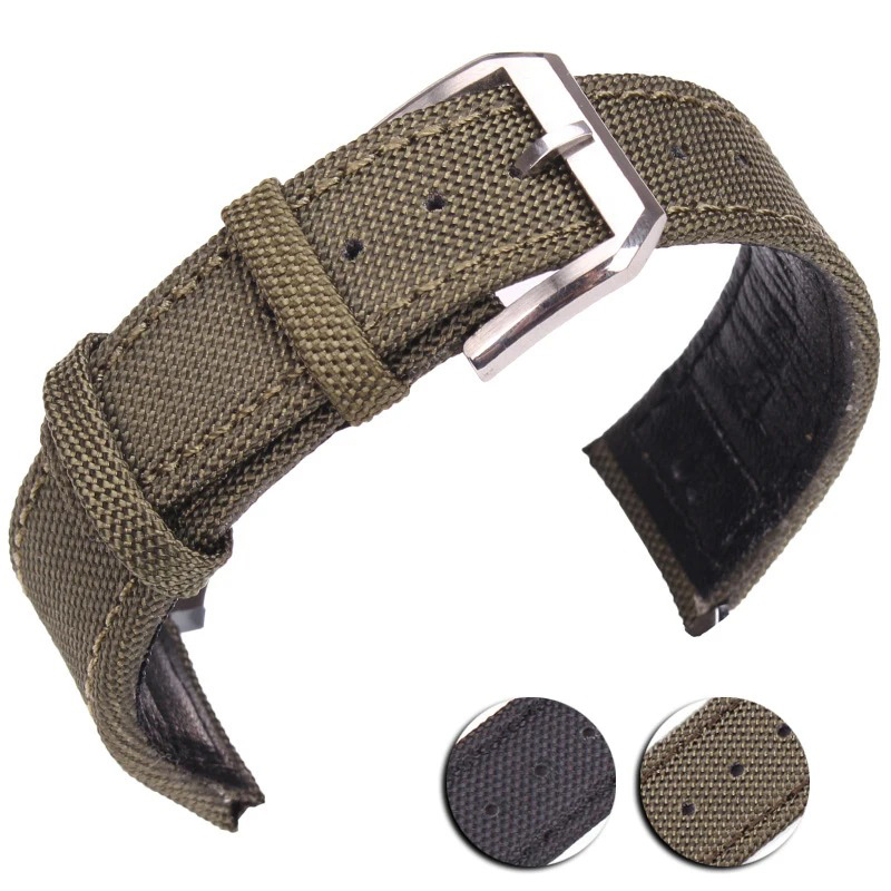 ユニセックスバックル付き本革時計バンド,ピンバックルストラッ - Nato Strap Nylon のレビューと価格