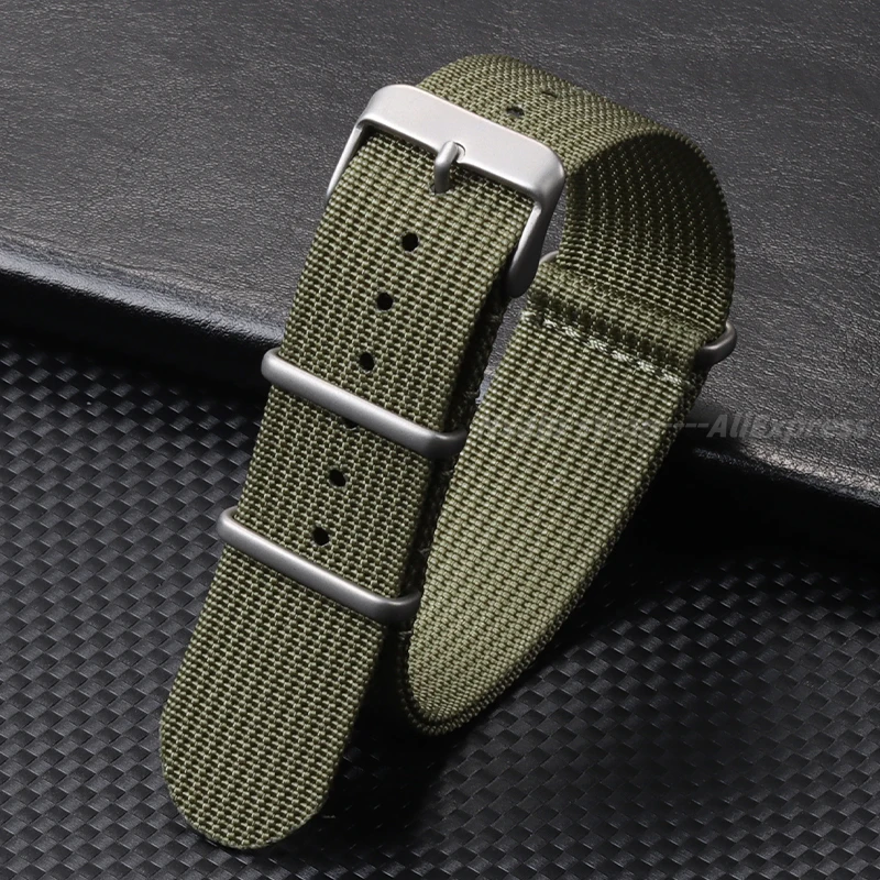 男性用リブ編みナイロンウォッチストラップ,セイコー用ミリタリ - Nato Strap Nylon のレビューと価格