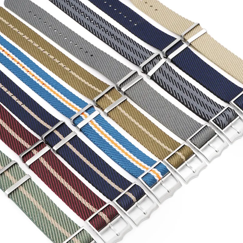 メンズ織りキャンバスナイロンストラップ,ミリタリーストライプ - Nato Strap Nylon のレビューと価格