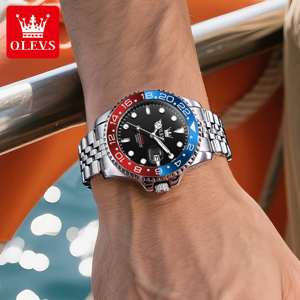 OLEVS オリジナルメンズステンレススチールクォーツ腕時計 - Cartier Watch Tank のレビューと価格