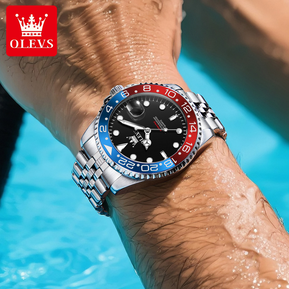 OLEVS オリジナルメンズステンレススチールクォーツ腕時計 - Cartier Watch Tank のレビューと価格