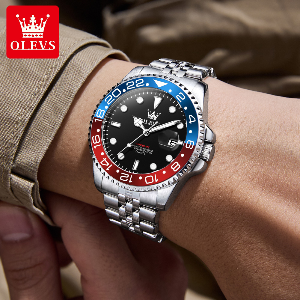OLEVS オリジナルメンズステンレススチールクォーツ腕時計 - Cartier Watch Tank のレビューと価格