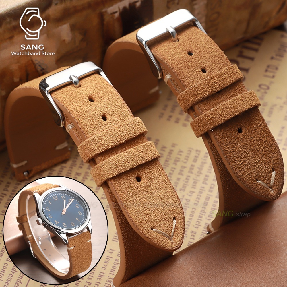14/16/18/19/20/21/22mm クイックリリー - Suede Strap Watch のレビューと価格