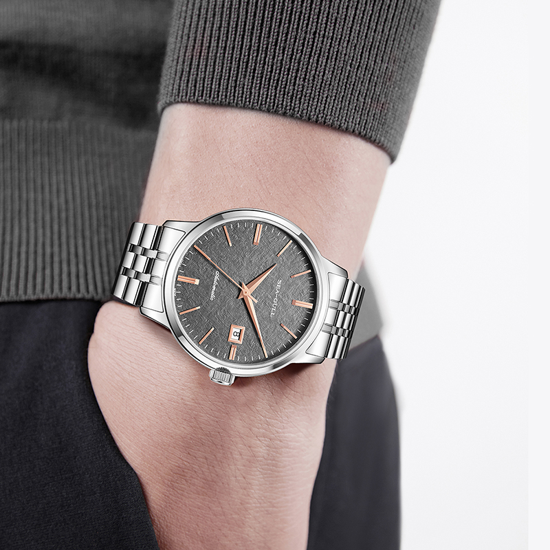 カモメビジネスミニマリストシリーズ腕時計男性用自動機械式時計 - Omega Watch Constellation のレビューと価格