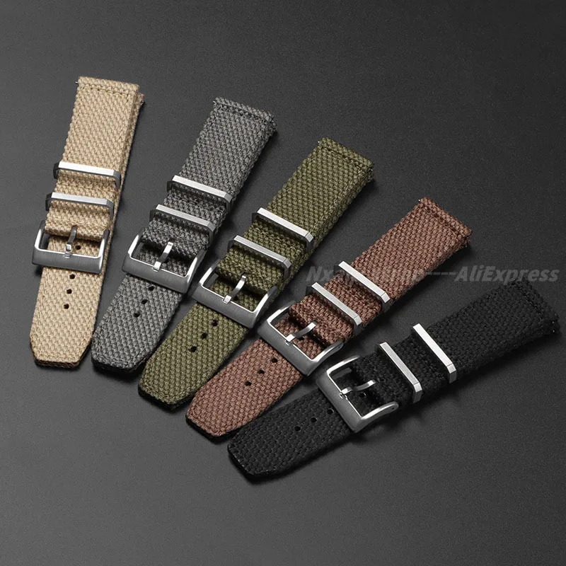 20 ミリメートル 22 ミリメートルナイロンコットン時計ス - Nato Strap Nylon のレビューと価格