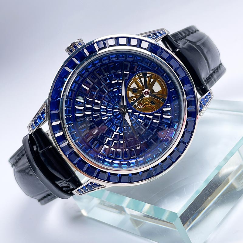 PINDU 新しいメンズ機械式時計ダイヤモンド発光ポインター - Omega Watch Constellation のレビューと価格
