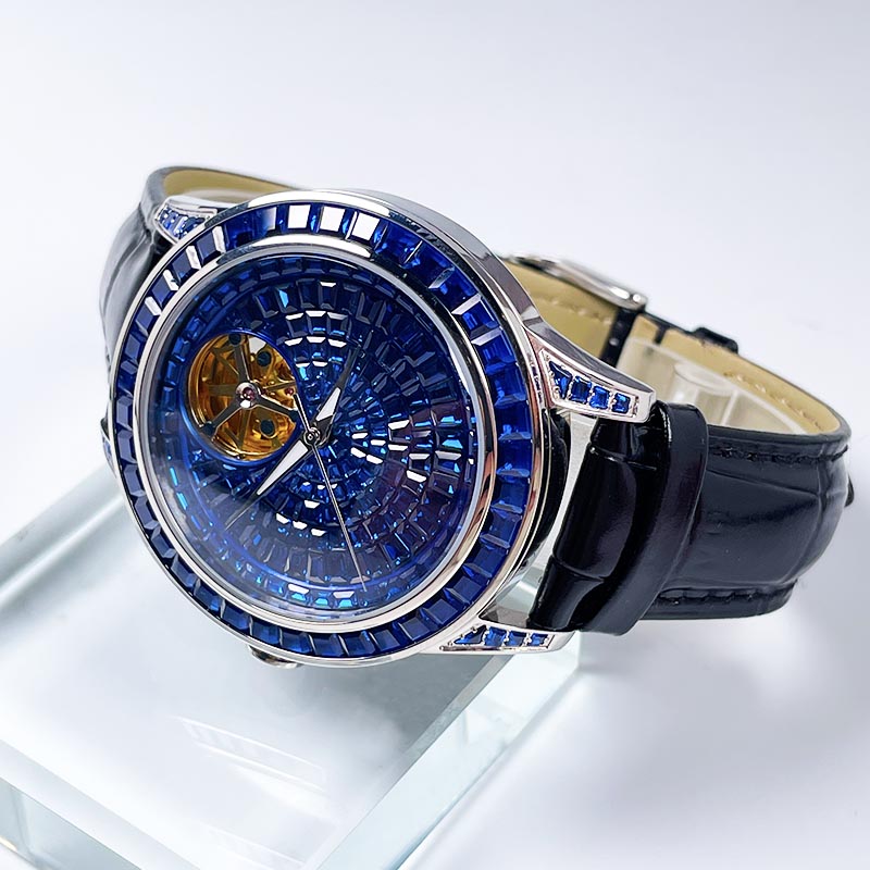 PINDU 新しいメンズ機械式時計ダイヤモンド発光ポインター - Omega Watch Constellation のレビューと価格