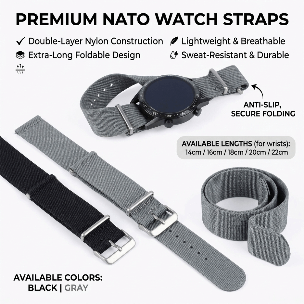 14/16/18/20/22 ミリメートル NATO 時計バ - Nato Strap Nylon のレビューと価格